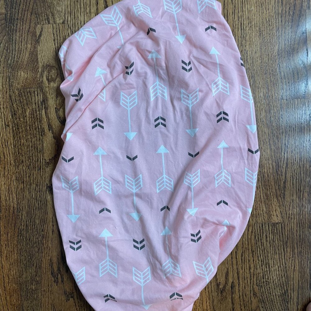 Bassinet Sheets - Pink & White